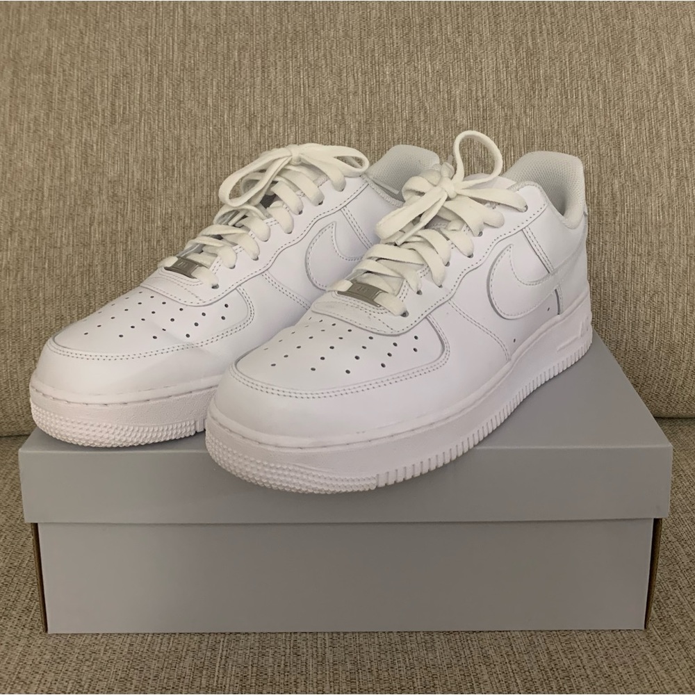 NIKE AIR FORCE 1, men, white, size 11.5